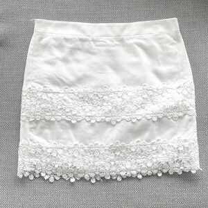J. Crew cutest white miniskirt